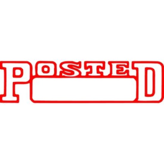 XSTAMPER CX-BN 1211 POSTED DATE RED