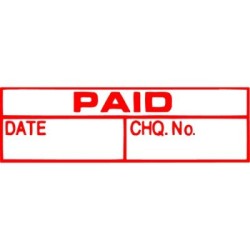 XSTAMPER CX-BN 1533 PAID/DATE/CHQ NO RED