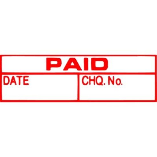 XSTAMPER CX-BN 1533 PAID/DATE/CHQ NO RED