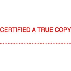 XSTAMPER CX-BN 1541 CERT.TRUE COPY RED