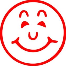 XSTAMPER CE-16 11303 SMILEY FACE RED