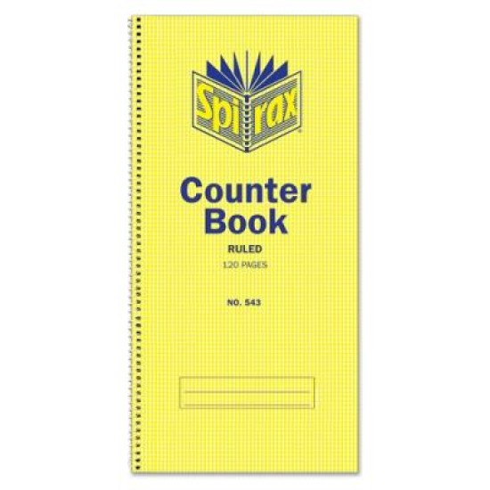 SPIRAX 543 COUNTER BOOK S/O 297X135MM