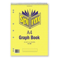 SPIRAX 585 GRAPH 5MM A4 T/O 30 LEAF