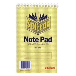SPIRAX 541 NOTEBOOK T/O 96P 147X87MM SPIRAX 541 NOTEBOOK T/O 96P 147X87MM