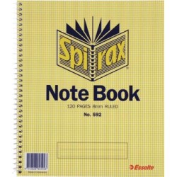 SPIRAX 592 NOTE BOOK S/O 120PG 222X178 SPIRAX 592 NOTE BOOK S/O 120PG 222X178