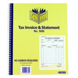 SPIRAX 500 TAXINVOICE & STATEMENT QUARTO