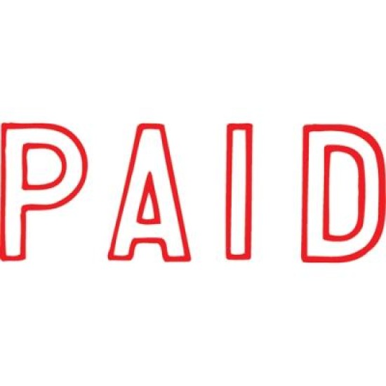 XSTAMPER VX-B 1005 PAID HANGSELL RED