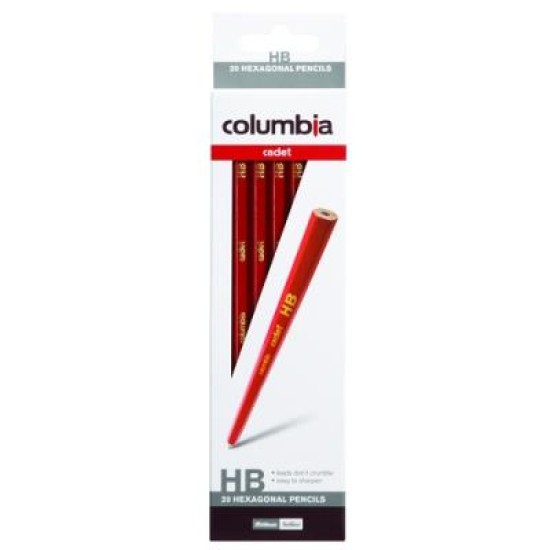 COLUMBIA PENCIL CADET HEX HB PK20