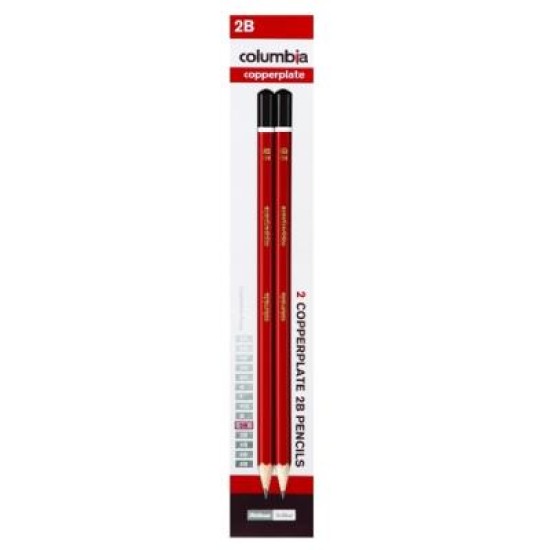 COLUMBIA PENCIL COPPERPLATE HEX 2B CARD2