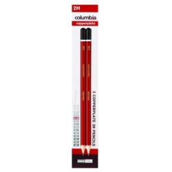 COLUMBIA PENCIL COPPERPLATE HEX 2H CARD2