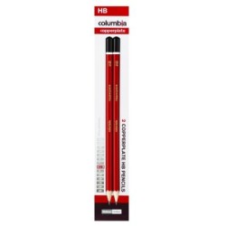 COLUMBIA PENCIL COPPERPLATE HEX HB CARD2