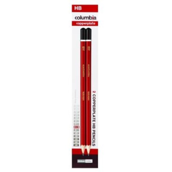 COLUMBIA PENCIL COPPERPLATE HEX HB CARD2