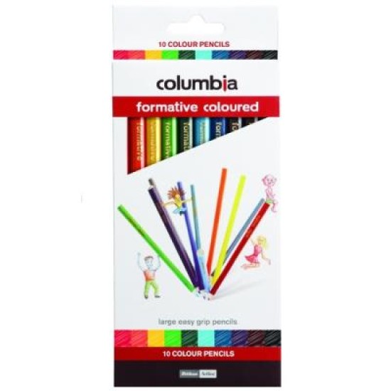 COLUMBIA PENCIL FORMATIVE COLOURED PK10