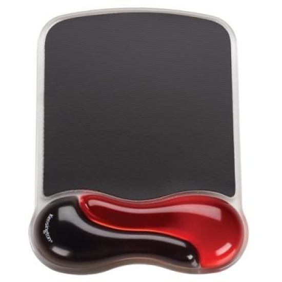 KENSINGTON GEL MOUSE PAD- RED/BLACK