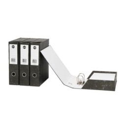 MARBIG LEVERARCOLOURHIDE® BOX FILE MOTTLE FC BLK