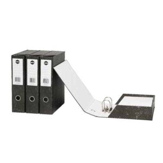 MARBIG LEVERARCOLOURHIDE® BOX FILE MOTTLE FC BLK