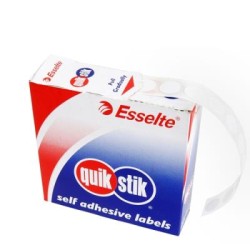 QUIKSTIK LBL DISP CIRCLE REPO 11MM WH