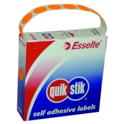 QUIKSTIK LBL DISP CIRCLE PERM 14MM F/ORO