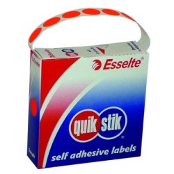 QUIKSTIK LBL DISP CIRCLE PERM 14MM F/RD