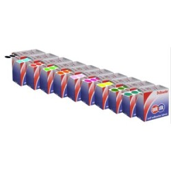 QUIKSTIK LBL DISP CIRCLE REPO 24MM ORNG