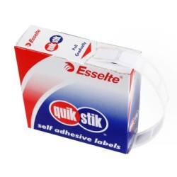 QUIKSTIK LBL DISP RECT REPO 10X16MM WH