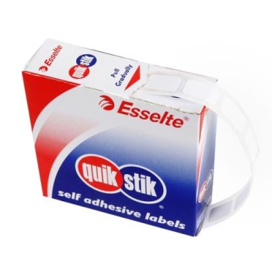 QUIKSTIK LBL DISP RECT REPO 10X16MM WH
