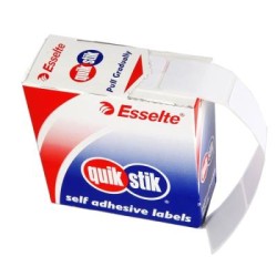 QUIKSTIK LBL DISP RECT REPO 16X24MM WH