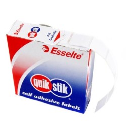 QUIKSTIK LBL DISP SQUAR REPO 19X19MM WTE