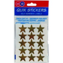 QUIKSTIK HANGSELL STARS LGE PERM GOLD