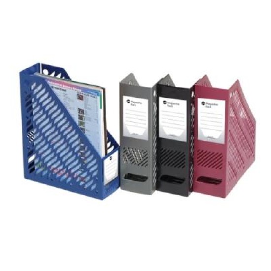 MARBIG MAGAZINE RACK BLK PK2