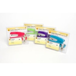 MARBIG STAPLER HS 20SHT ASTD V/PACK