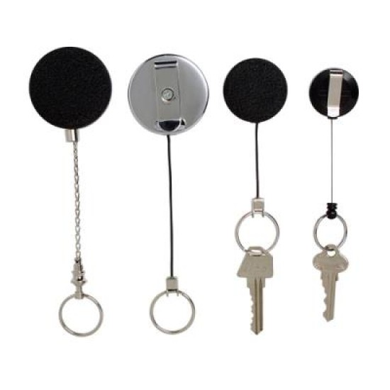 REXEL RETRACT KEY HLDR H/DUTY W/KEY RING