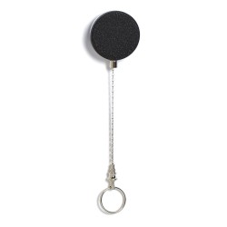 REXEL METAL RETRACT KEY HLDR CHAIN W/RING