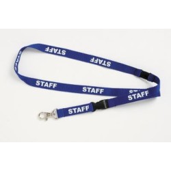 REXEL PREPRINTED STAFF LANYARD BLU PK 5