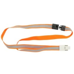 REXEL REFLECTIVE HIGH-VIS LANYARD ORNG PK5