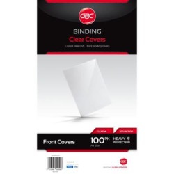 GBC CLEAR COVERS 200 MICRON A4 100PK
