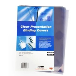 GBC CLEAR COVERS 250 MICRON A4 25PK