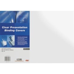 GBC CLEAR COVERS 250 MICRON A3 25PK