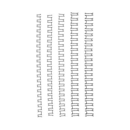 GBC WIRE 21 LOOP 6MM BLACK 100PK