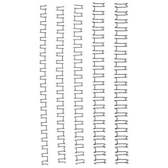 GBC WIRE 21 LOOP 8MM BLACK 100PK