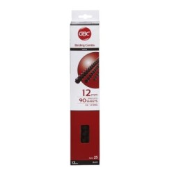 GBC PLASTIC 21 LOOP 12MM BLACK 25PK