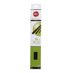 GBC PLASTIC 21 LOOP 6MM BLACK 25PK
