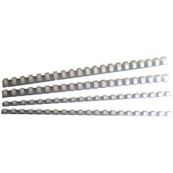 GBC PLASTIC 21 LOOP 6MM WHITE 100PK