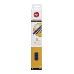 GBC PLASTIC 21 LOOP 8MM BLUE 25PK