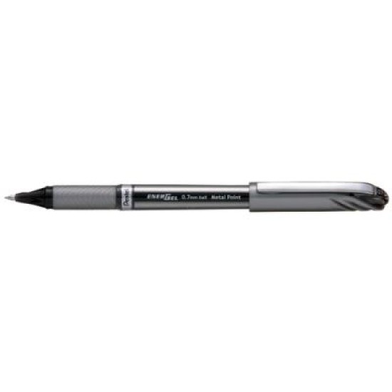 PENTEL ENERGEL METAL POINT PEN 0.7MM BLA