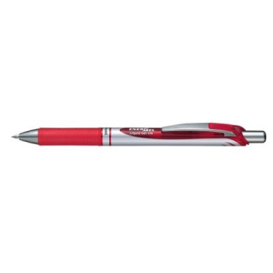 PENTEL BL77 ENERGEL RETRACTABLE 0.7MM IN RED