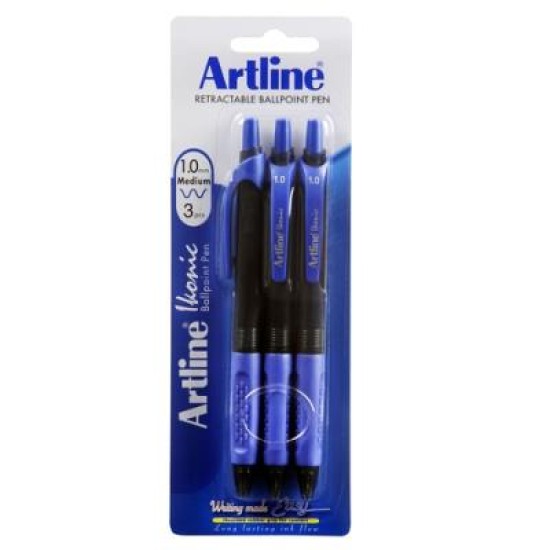 ARTLINE IKONIC BPP GRIP 1MM BL 3PC