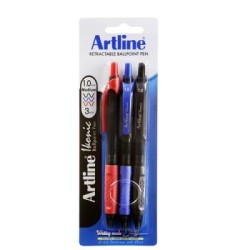 ARTLINE IKONIC BPP GRIP 1MM ASST 3PC