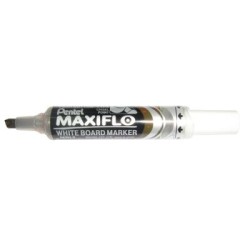 PENTEL MAXIFLO MARKER CHISEL TIP BRN