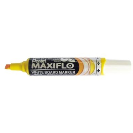 PENTEL MAXIFLO MARKER CHISEL TIP YEL